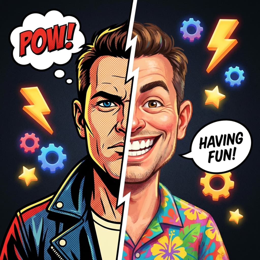 Der Karikatur- und Comicbuch-Modus