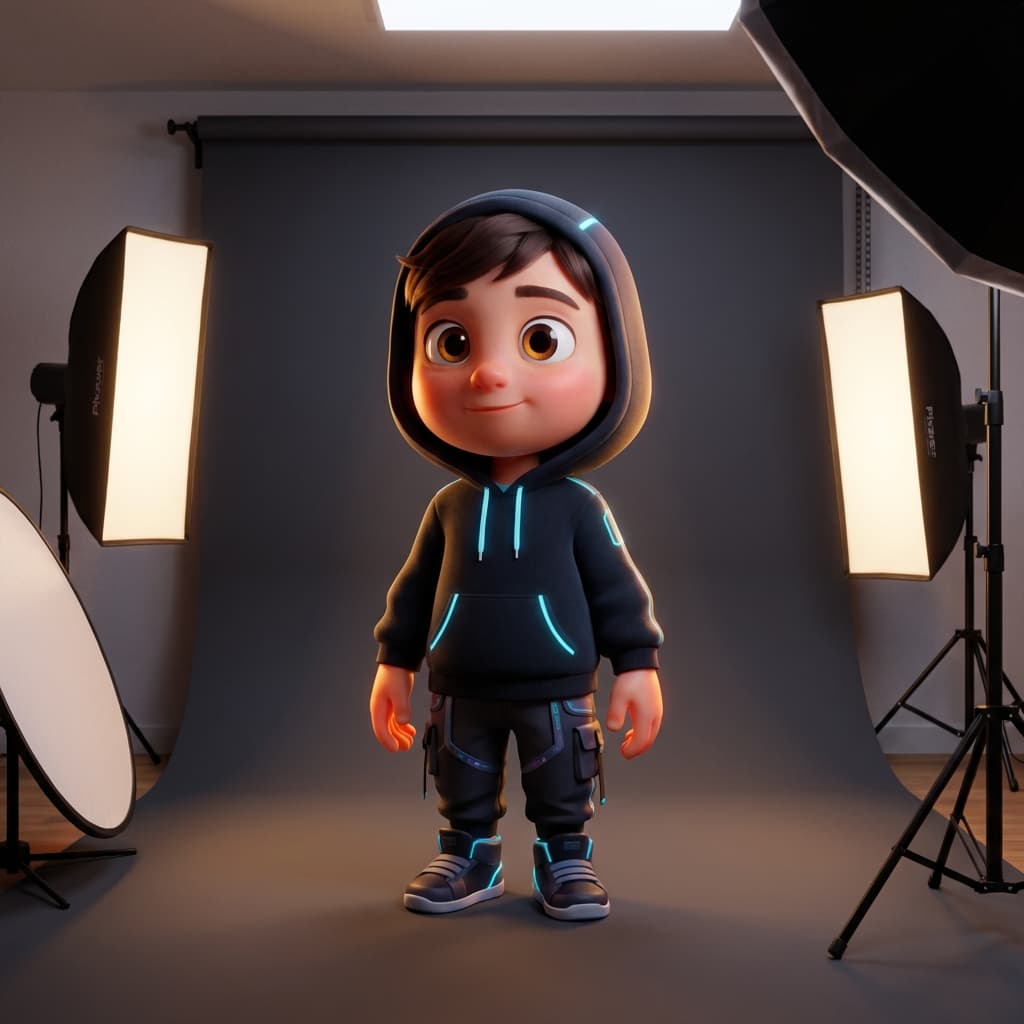 Die 3D-„Pixar-Stil“-Animation